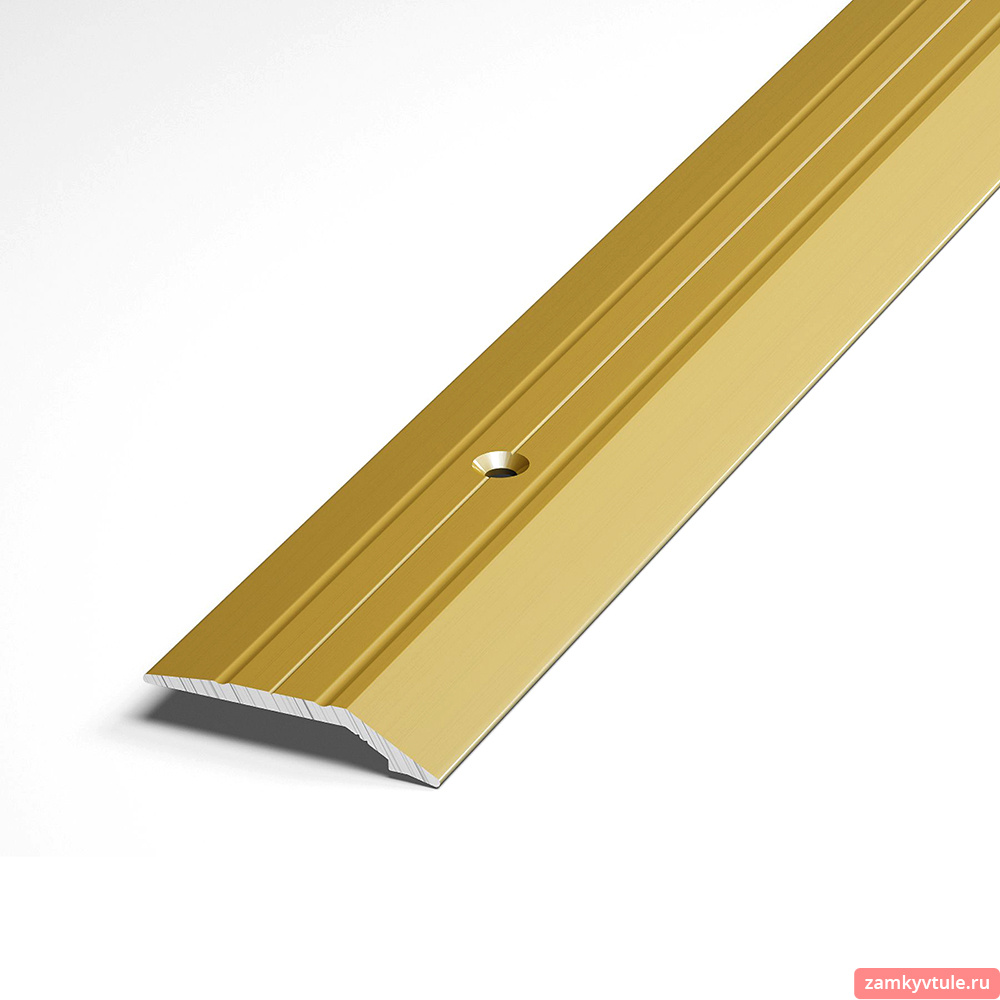 Порог-стык АЛ-168 (золотой металл) 1,5м