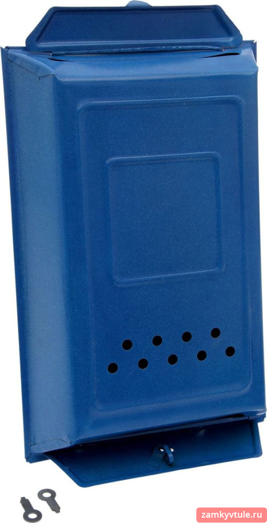 Почтовый ящик с замком (синий)