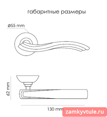 Ручки MORELLI MH-14 МАВ/АВ (матовая античная бронза/античная бронза)