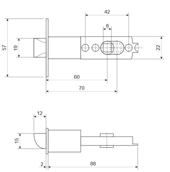 Защелка apecs 6093 05 g