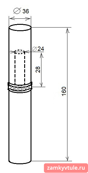 Петля гаражная МЕТАЛЛИСТ 160*36 (с шариком)