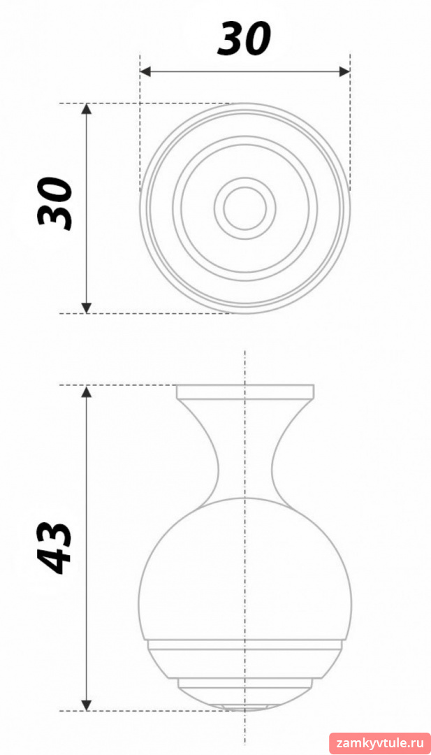 Ручка BOYARD RC 446 EAB.4