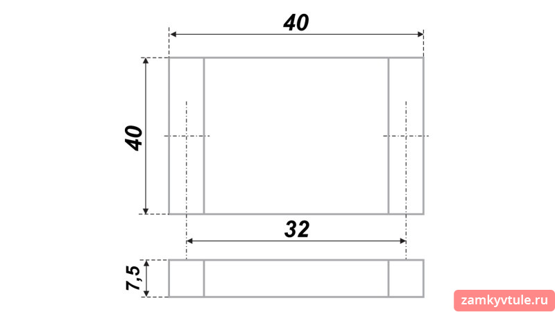Ручка BOYARD RS 076 SC.3/32