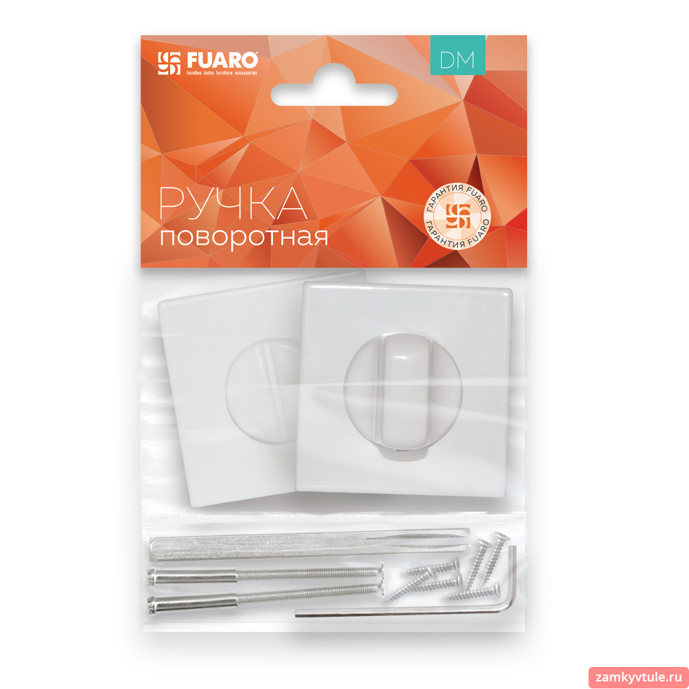 Ручка поворотная FUARO WC-BK6.K.DM51 WH-19 (белый)