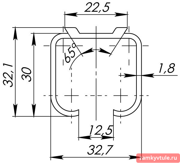 Верхняя направляющая Comfort R 60/80/1,8/3000 track (3 м)