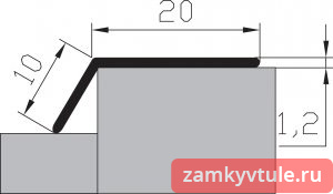 Порог-стык АЛ-002 (сосна) 1,5м
