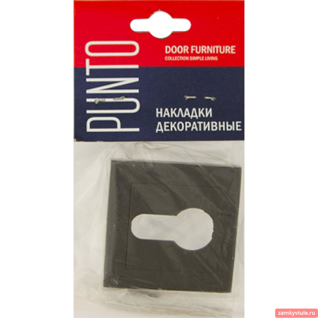 Накладка под цилиндр PUNTO ET.K.QL52 (ET QL) BL-24 (черный)