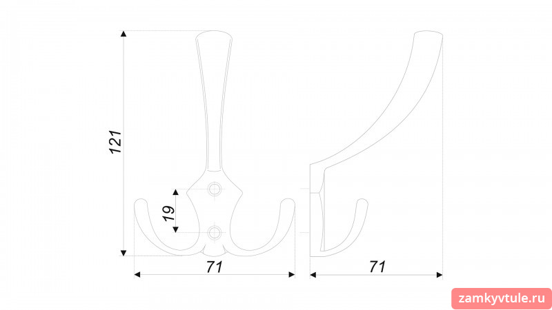 Крючок BOYARD K302BAZ.2
