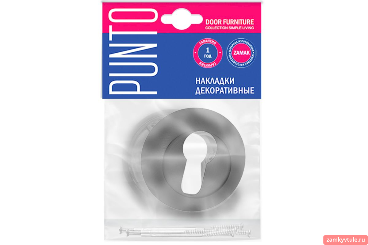 Накладка под цилиндр PUNTO ET.R.TL54 (ET TL) BL-24 (черный)