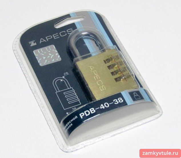 Замок ВС APECS PDB-40-38-CODE