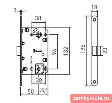 Защёлка ARCHIE WC LМ 5212 OL BL (черный)