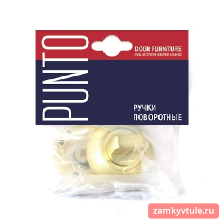 Ручка поворотная PUNTO WC-BK6.R.TL54 (BK6 TL) SG/GP-4 (матовое золото/золото)