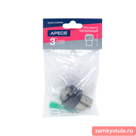 Упор дверной APECS DS-0014-AB (бронза)