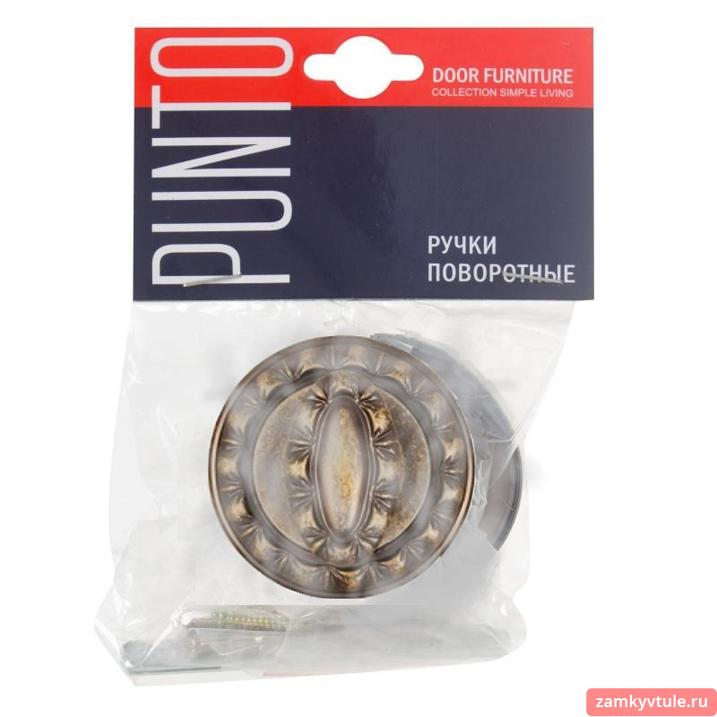 Ручка поворотная PUNTO WC-BK6.R.MT53 (BK6 MT) OB-13 (античная бронза)