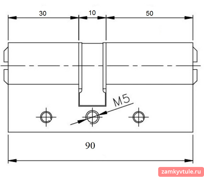 Механизм КАLE F 164 SN 90 (35*55) к/к (золото)