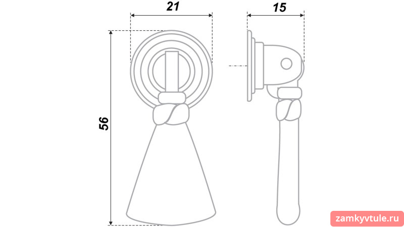 Ручка BOYARD RC 033 MAB.3