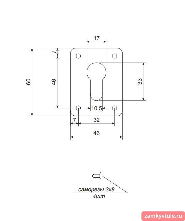 Накладка декоративная APECS DP-C-01-G (золото)