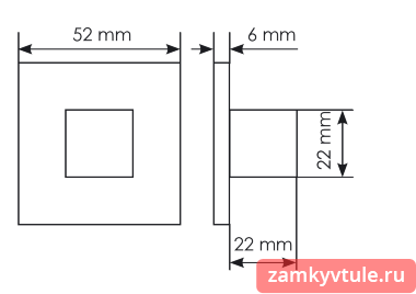 Завертка MORELLI MH-WC-S6 BL (черный)