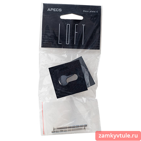 Накладка цилиндровая APECS LOFT DP-C-77-INOX-BLM