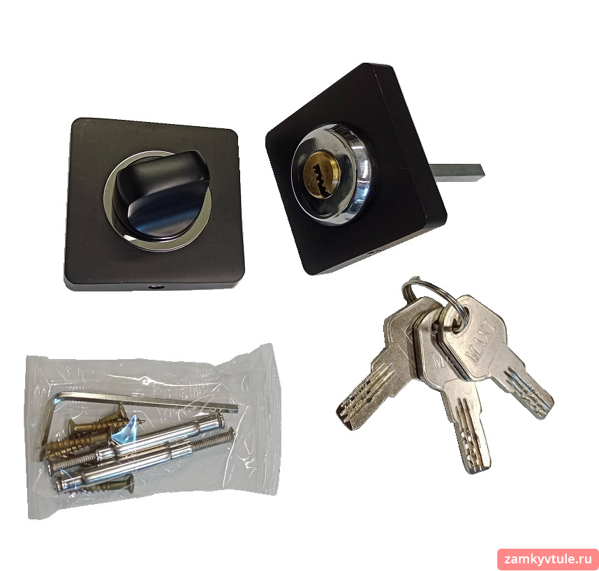Фиксатор с замком MAXI LOCKS SW1ET BLM (черный матовый)