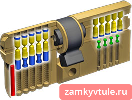Механизм КАLE F 164 SN 90 (35*55) к/к (золото)