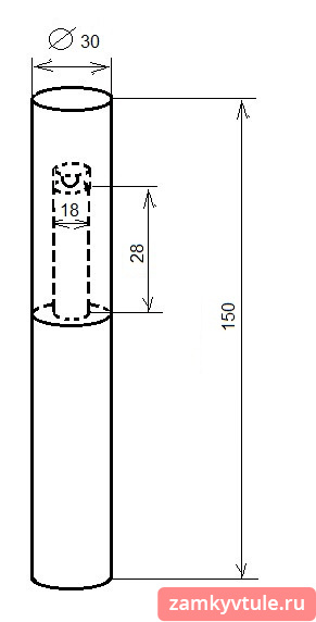 Петля гаражная МЕТАЛЛИСТ 150*30 (с шариком)