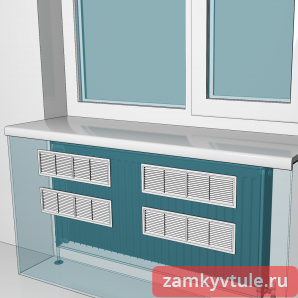 Решётка радиаторная 4513 РПб (белая)