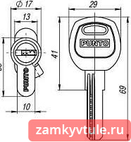 Механизм PUNTO Z400/60mm (30*30) к/к CP