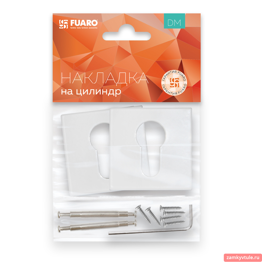 Накладка под цилиндр FUARO ET.K.DM51 (ET DM) WH-19 (белый)