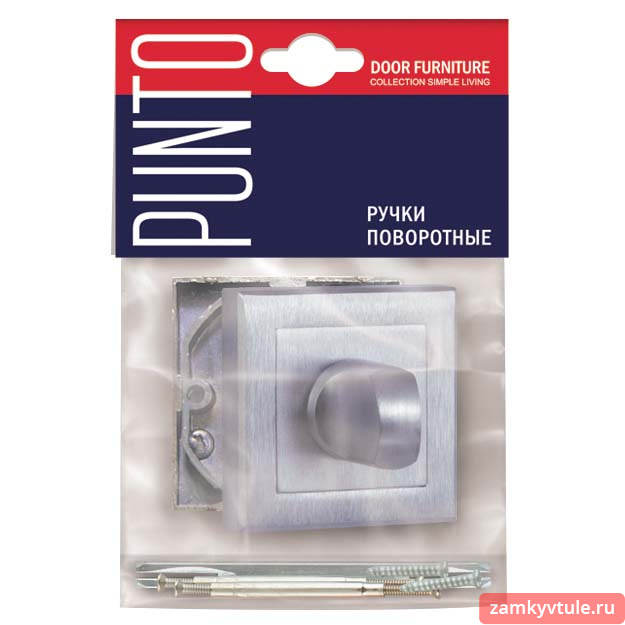 Ручка поворотная PUNTO WC-BK6.K.QL52 (BK6 QL) SSC-16 (сатинированный хром)
