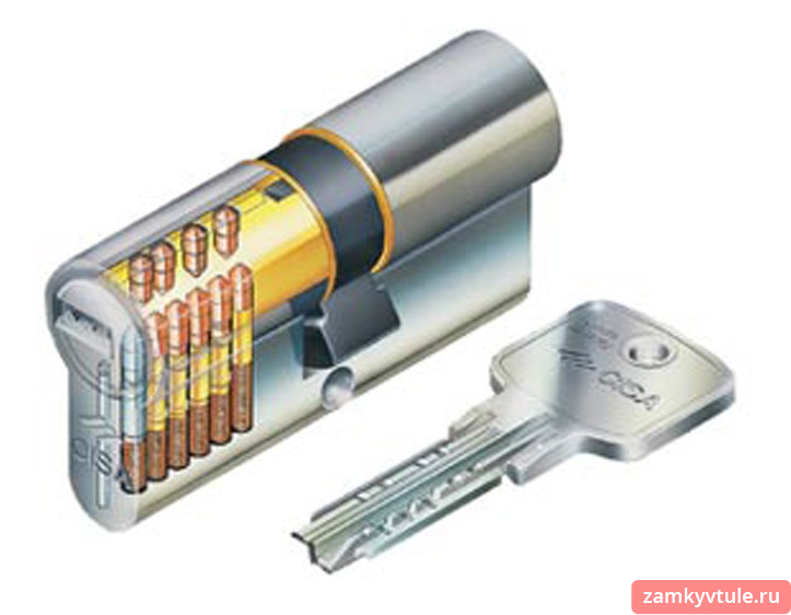 Механизм CISA 40*40 к/к OE300.18.0.0000.С5 (латунь)