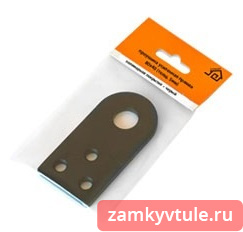 Проушина усиленная 80х40х5 прямая (черная)