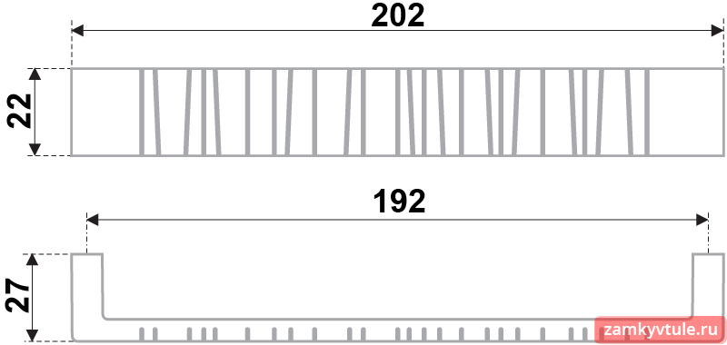 Ручка BOYARD RS 181 CP.4/192