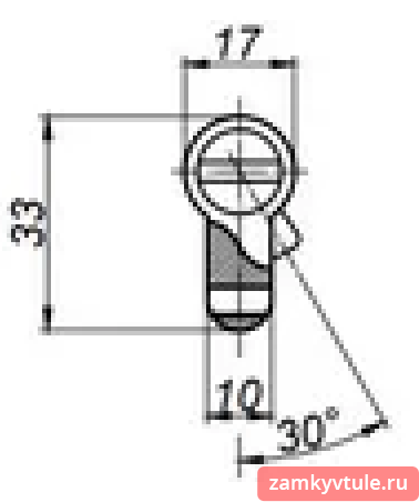 Механизм LIVGARD F 60 к/в (мат.никель)