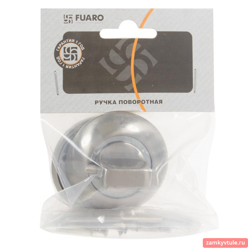 Ручка поворотная FUARO WC-BK6.R.RM54 SN/CP-3 (матовый никель/хром)
