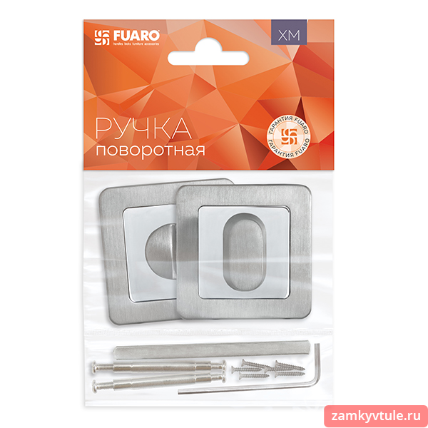 Ручка поворотная FUARO WC-BK6.K.XM52 SSC/CP-16 (сатинированный хром/хром)