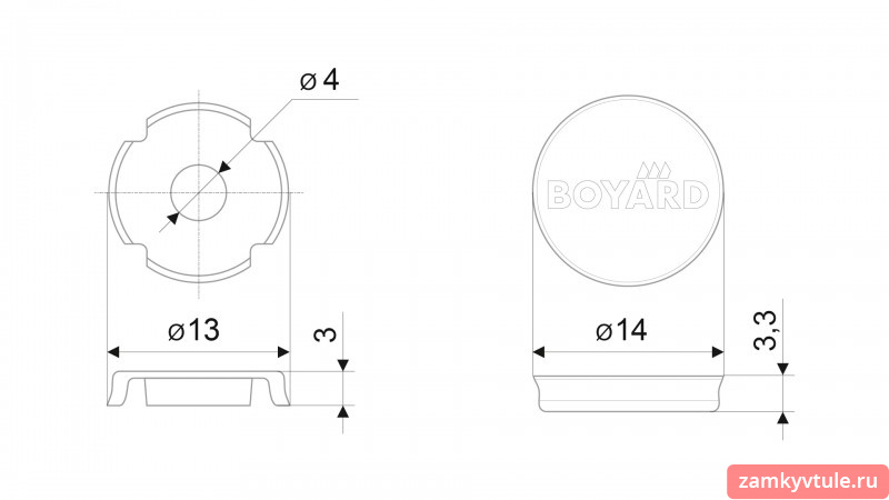 Заглушка декоративная BOYARD RZ001BAZ