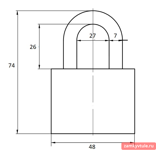 Замок ВС AVERS PD-01-50 (one key) (1) (под 1 ключ)