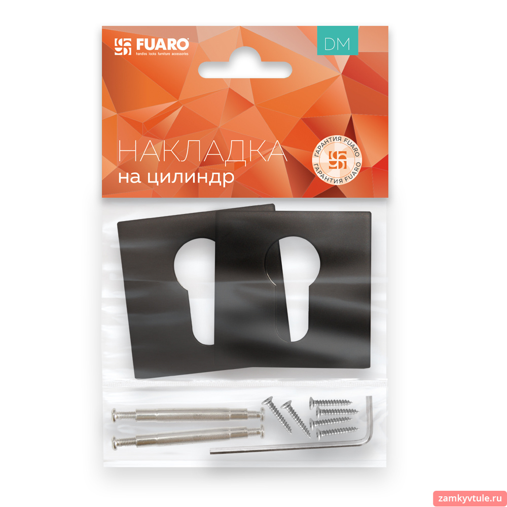 Накладка под цилиндр FUARO ET.K.DM51 (ET DM) BL-24 (черный)