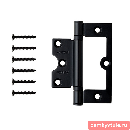 Петля АPЕCS 102*75*2,5-В2-INOX-BLM (черный матовый)