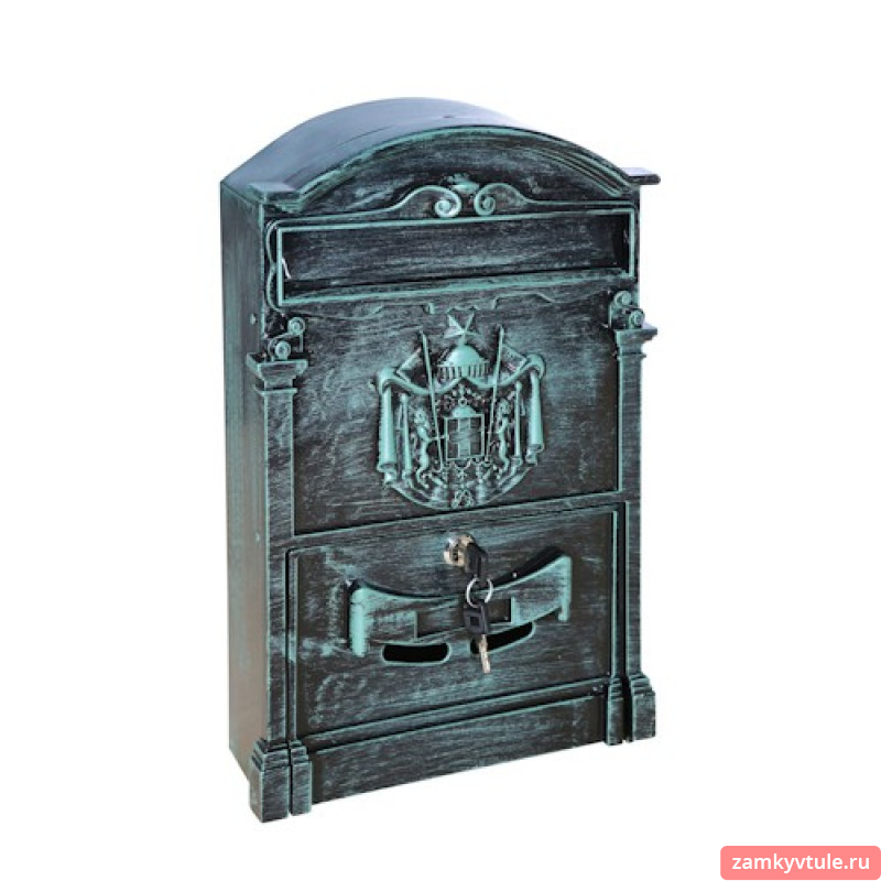 Почтовый ящик №4010В (зеленая патина)