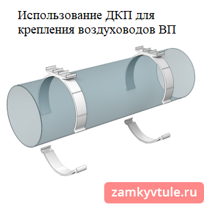 16 ДКП Держатель круглых воздуховодов D 160