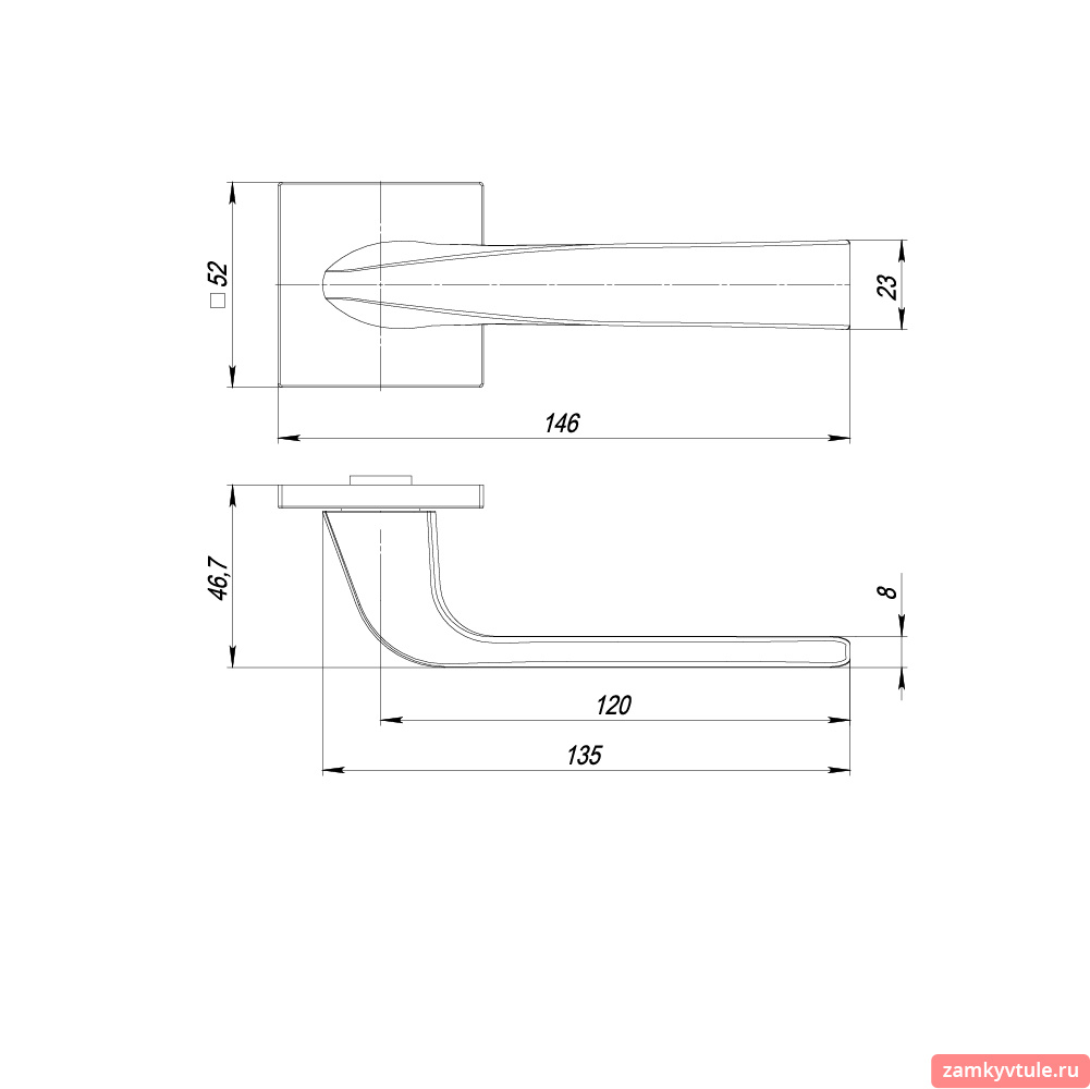 Ручка PUNTO K.ARC.Q52.SATURN BL-24 (черный)