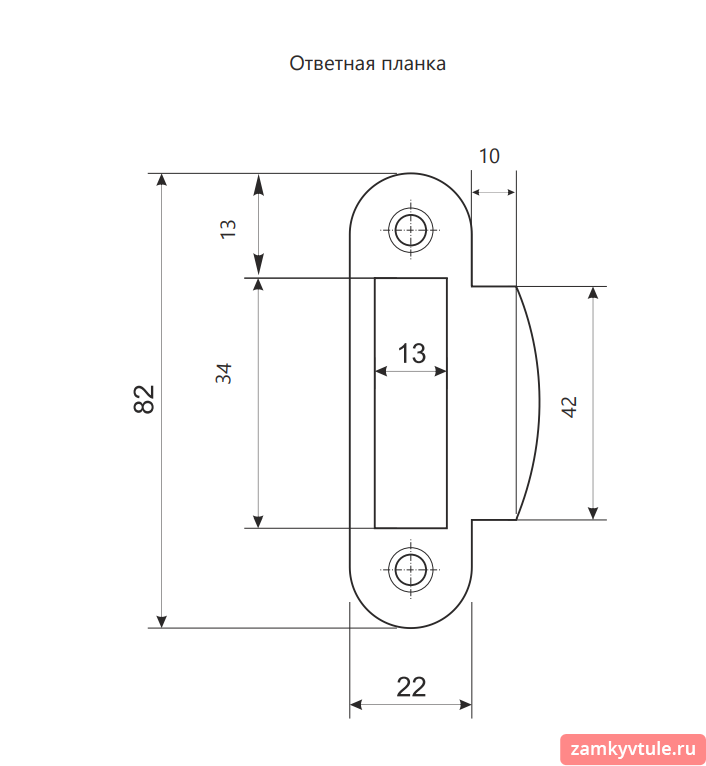 Замок врезной CODE DECO 5300-Р-CR (хром)