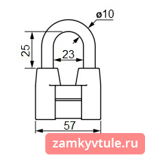 Замок ВС ЧАЗ 2-4А (3 замка+6 ключей)