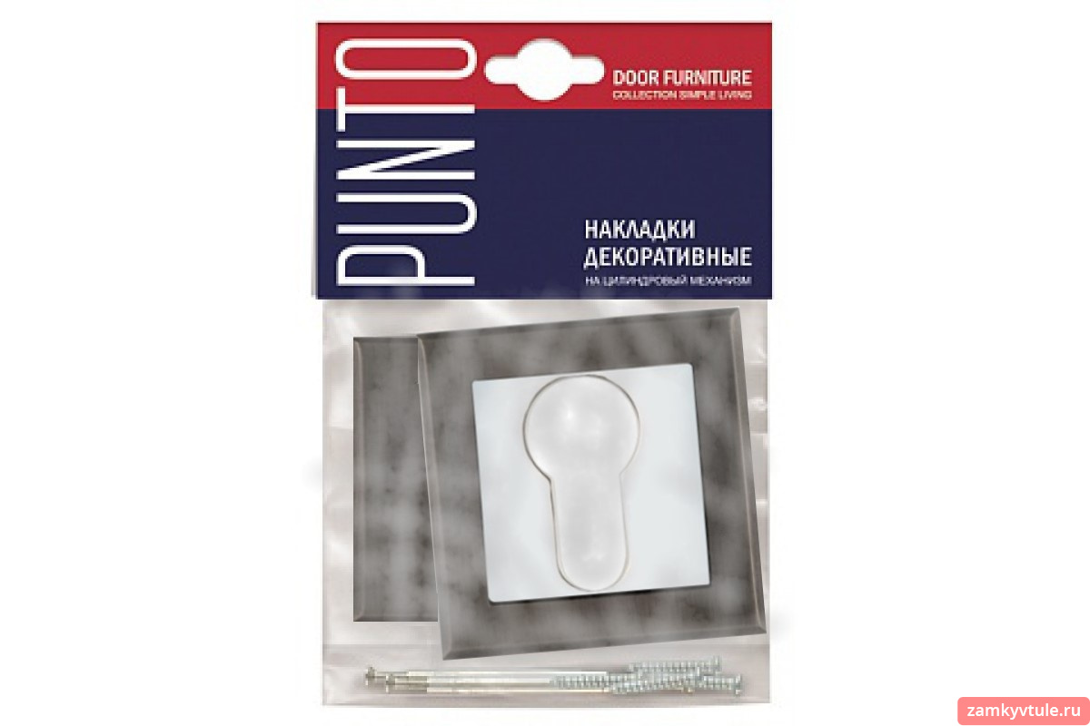 Накладка под цилиндр PUNTO ET.K.QL52 (ET QL) GR/CP-23 (графит/хром)
