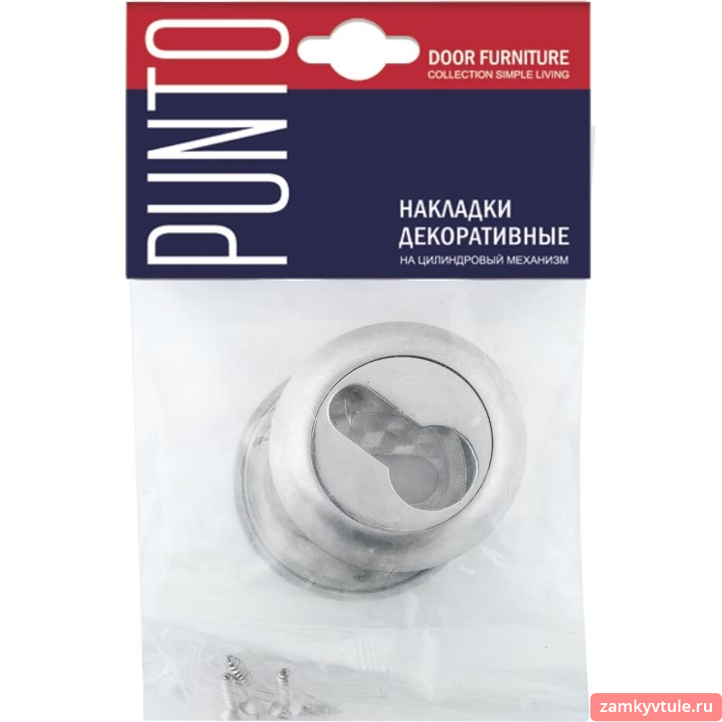 Накладка под цилиндр PUNTO ET.R.TL54 (ET TL) SSC-16 (сатинированный хром)