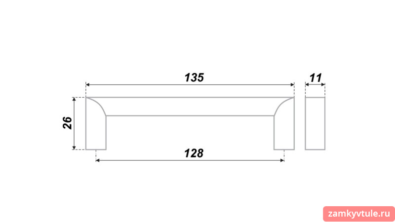 Ручка BOYARD RS 052 SC.4/128