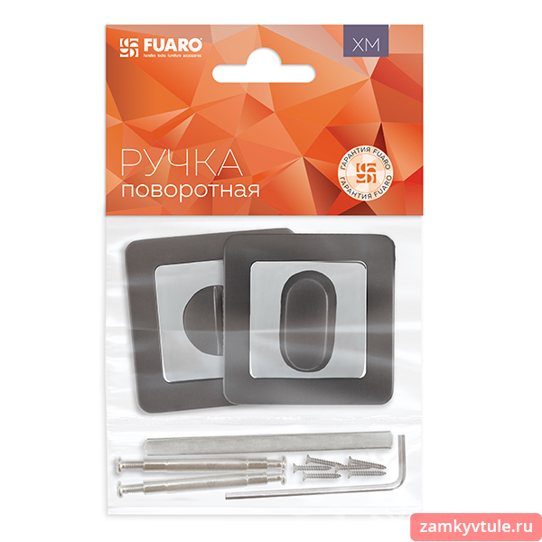 Ручка поворотная FUARO WC-BK6.K.XM52 GR/CP-23 (графит/хром)