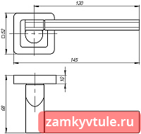 Ручка PUNTO K.QR52.GALAXY GR/CP-23 (графит/хром)